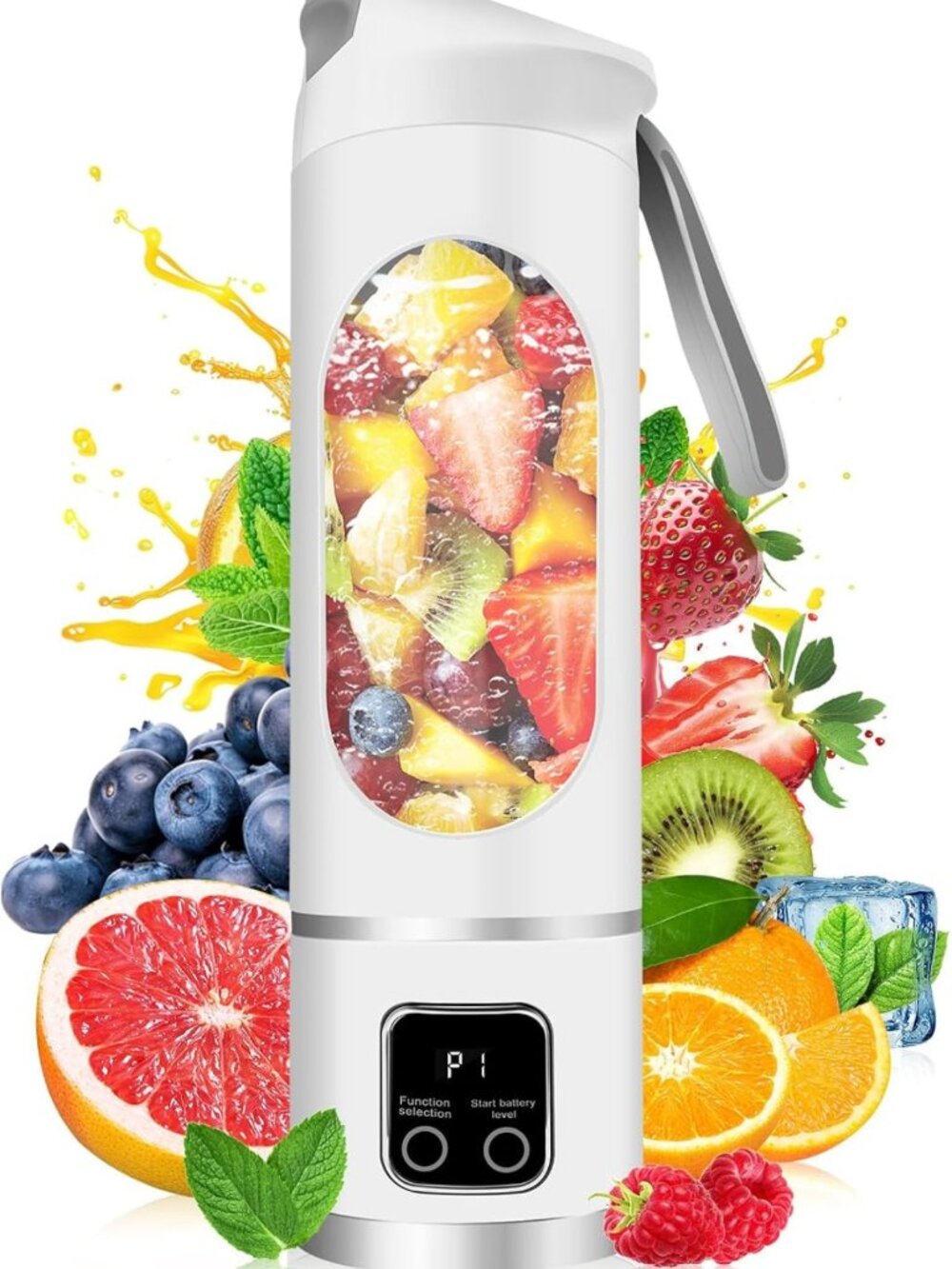 Compact Personal Blender 500ml | USB-C Rechargeable, Ice Crush, BPA-Free